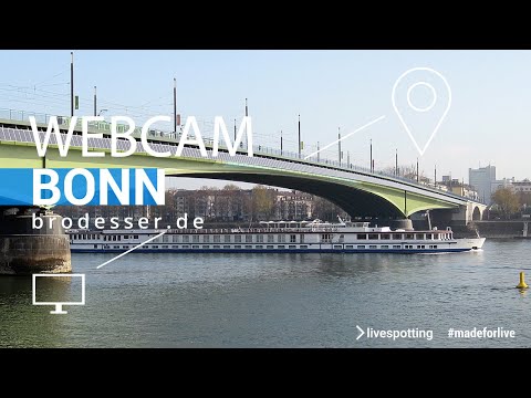 Bonn-Beuel Kennedy Bridge & Rhine live cam preview