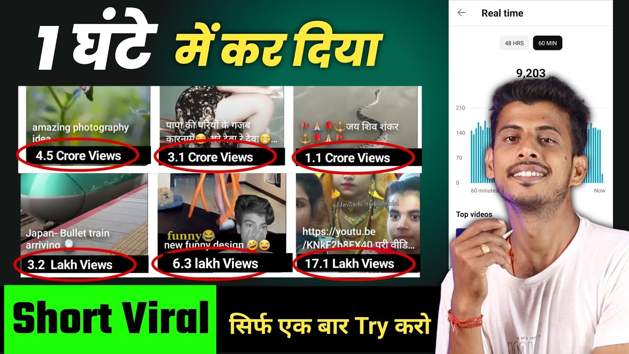 1 घंटे में Short Viral || how to viral short video on youtube | Shorts ...