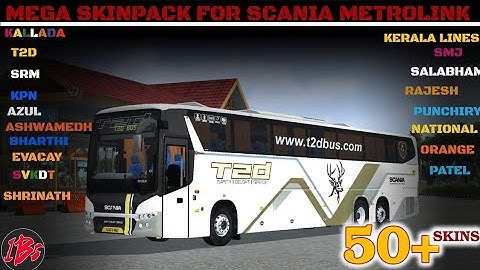 Scania Metrolink Skinpack for BUSSID  |IBS Scania Skins |