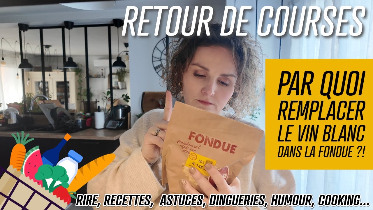 [. RETOUR DE COURSES .] Par quoi remplacer le vin blanc dans la fondue