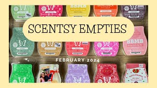 SCENTSY Empties February 2024