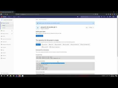 Curso de git #2.1 - Creación de repositorios - continuación de gitlab