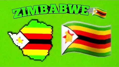 Minecraft : 🇿🇼Zimbabwe🇿🇼 country flag map build