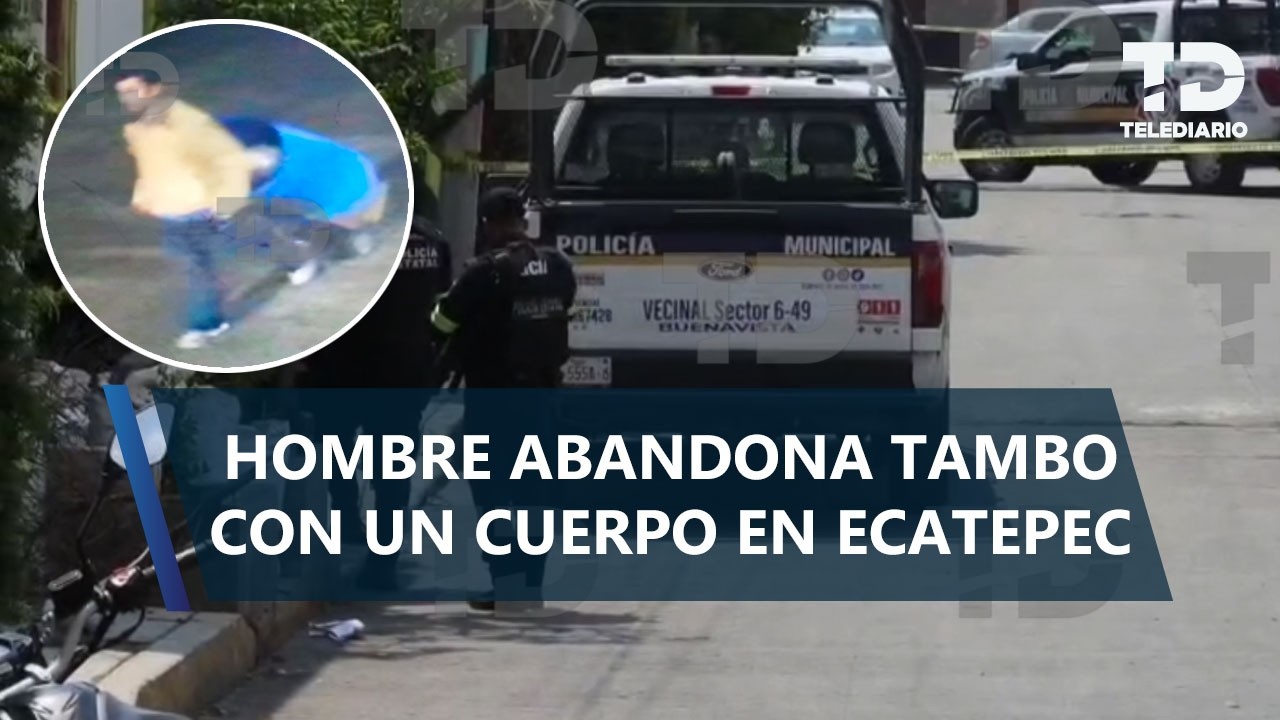 Mujer es asesinada y abandonada dentro de tambo en calles de Ecatepec; revelan VIDEO de los hechos