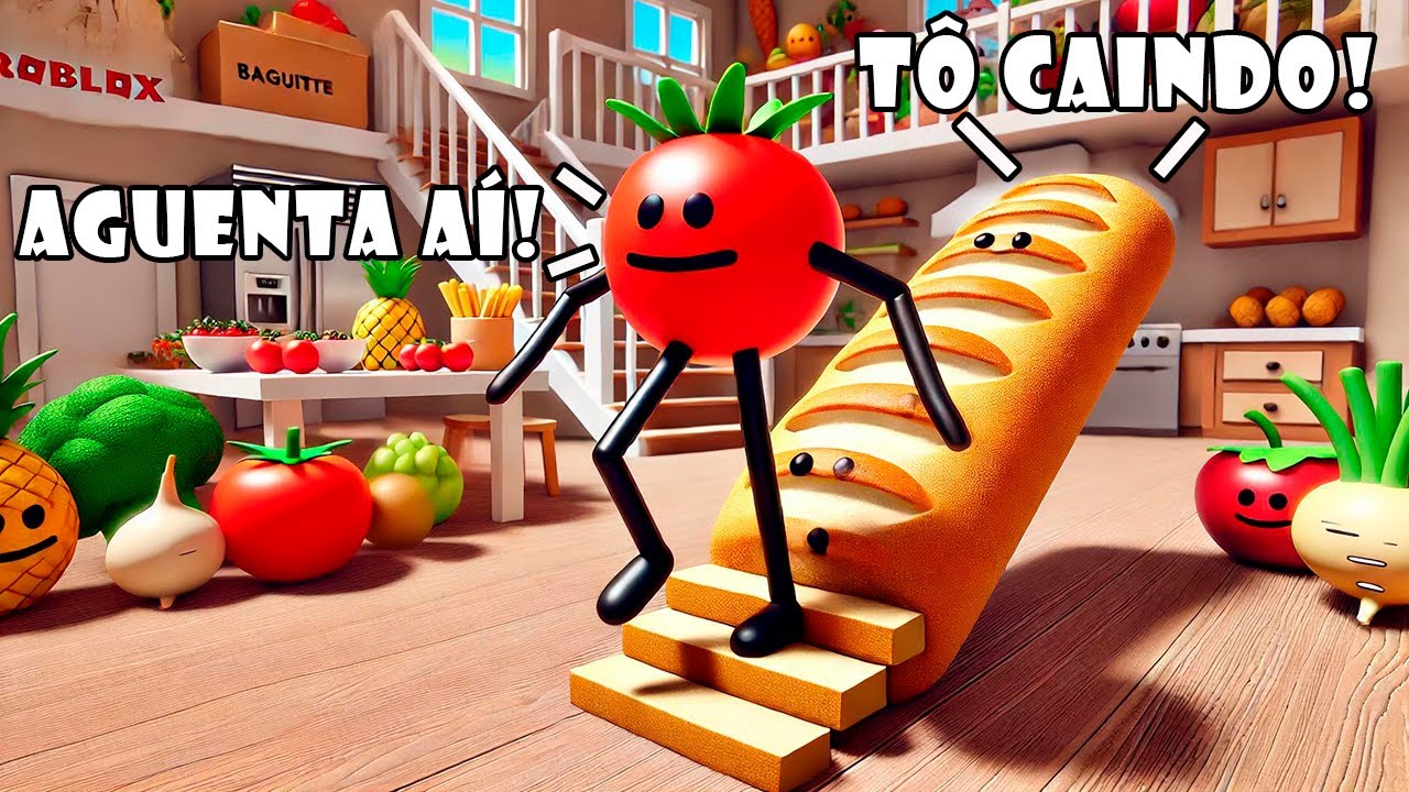 O PÃO Virou PONTE Para o TOMATE CEREJA Roblox Secret Staycation