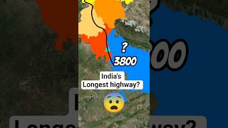 India's Longest National Highway 🛣️🤯 3800km🗺️😨