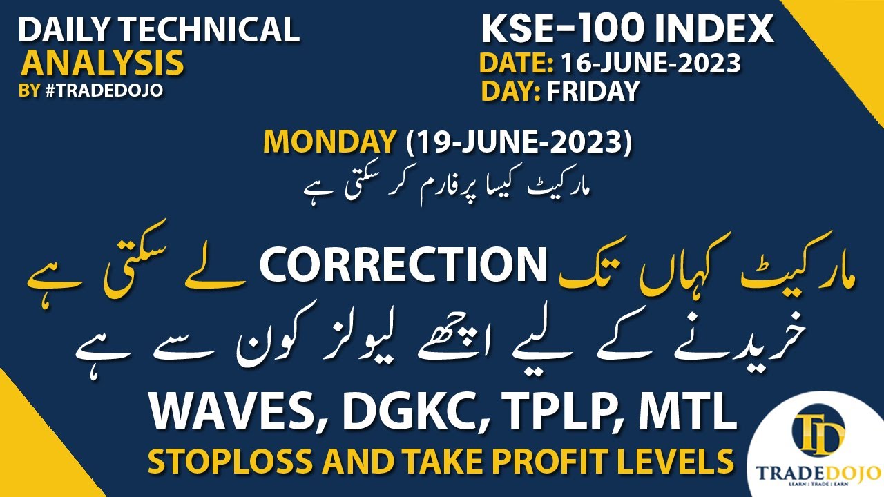 Psx Today 16062023 Daily KSE100 Index Technical Analysis Pakistan