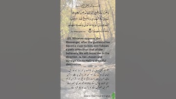 #اسلامی #قرآن #سوره 4 #انسا آیه 115. مشترک شوید، به اشتراک بگذارید، لایک کنید و به ما کمک کنید به قلب های بیشتری برسیم.