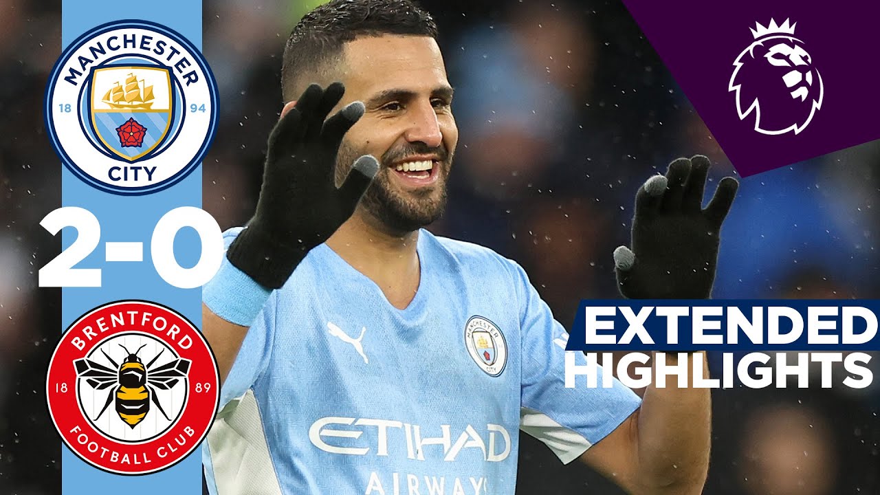 Riyad Mahrez SCORES FROM THE SPOT! | City 2-0 Brentford | Extended Highlights