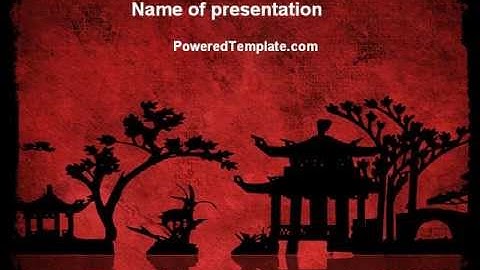 Chinese Theme PowerPoint Template by PoweredTemplate.com