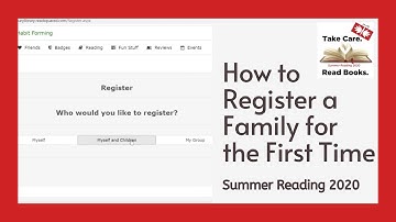 First Time FAMILY Registration (Summer Reading 2020)