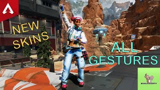 New Legendary Skin for Lifeline (Dazzling Denim), All Gestures. [Apex Legends - VOD - May24]