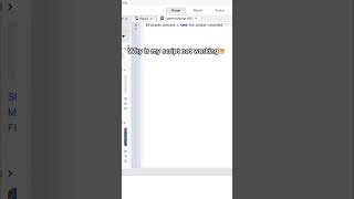 Why is My Script NOT Working 😭#roblox #scripting #jokes #shorts