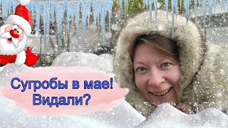 Сугробы в мае! Видали?