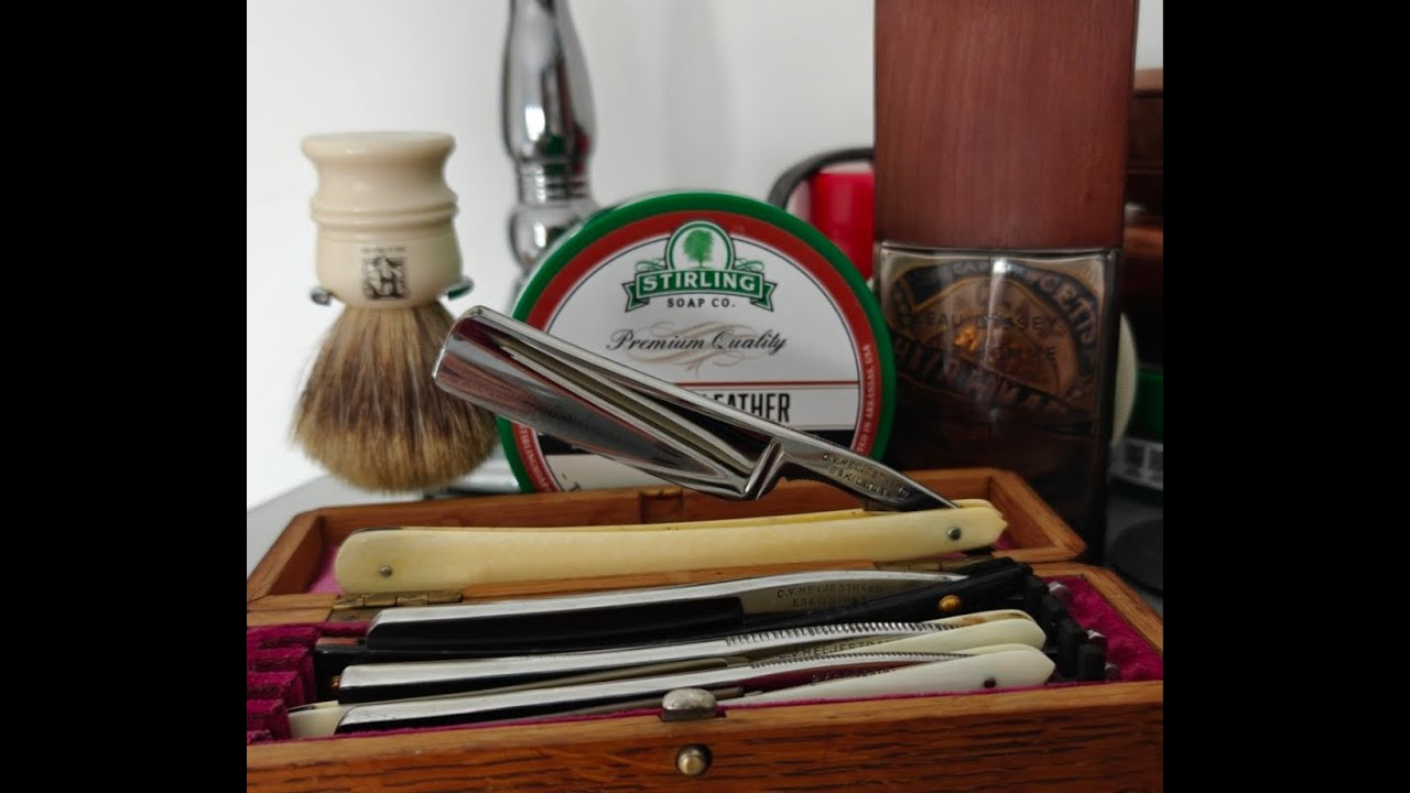 C.V Heljestrand MK.33 Straight Razor Edge Test Traditional Wet