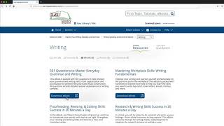 Downloading an eBook or Article in LearningExpress  – Tutorial