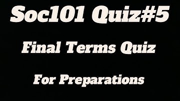 soc101 Quiz #5 For final terms preparations Soc 101 fall 2024 #viral #exam #education #exampractice
