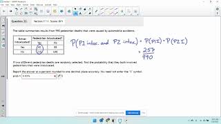 MAT130: Chapter 3 - AND Probabilities from Table