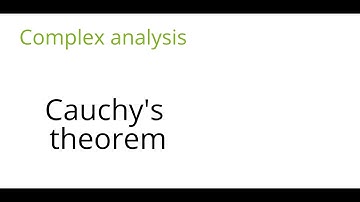 Complex analysis: Cauchy