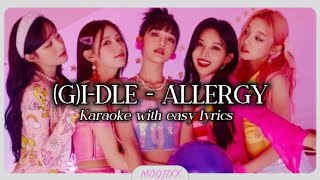 (G)i-dle - Allergy karaoke with easy lyrics