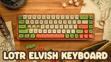 ONE KEYBOARD TO RULE THEM ALL! The Lord of the Rings Themed Mechanical Keyboard