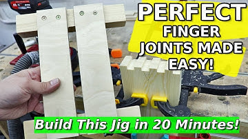 Woodworking Joinery Made EASY | Simple Finger Joint Jig for Beginners!