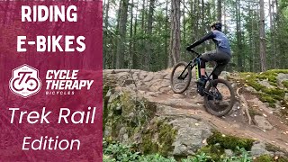 What's it like riding the Trek Rail Electric Mountain Bike?