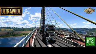Scania S - Euro Truck Simulator 2 - LeMans a Londres - Moza TSW Wheel Gameplay - Ultrawide