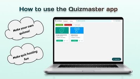 How to use the Quizmaster app