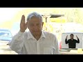 AMLO Supervisión de obra del Tren Maya, desde Uayma, Yucatán 📽📽📽