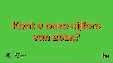 Kent u onze cijfers van 2014?