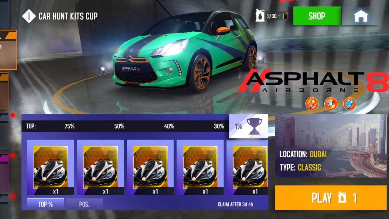 DS 3 Racing Car Hunt Kits Cup Dubai - Asphalt 8: Airborne - Fun Real ...