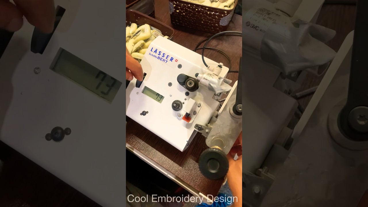 Schiffli Embroidery Machine 🧵✂️ 