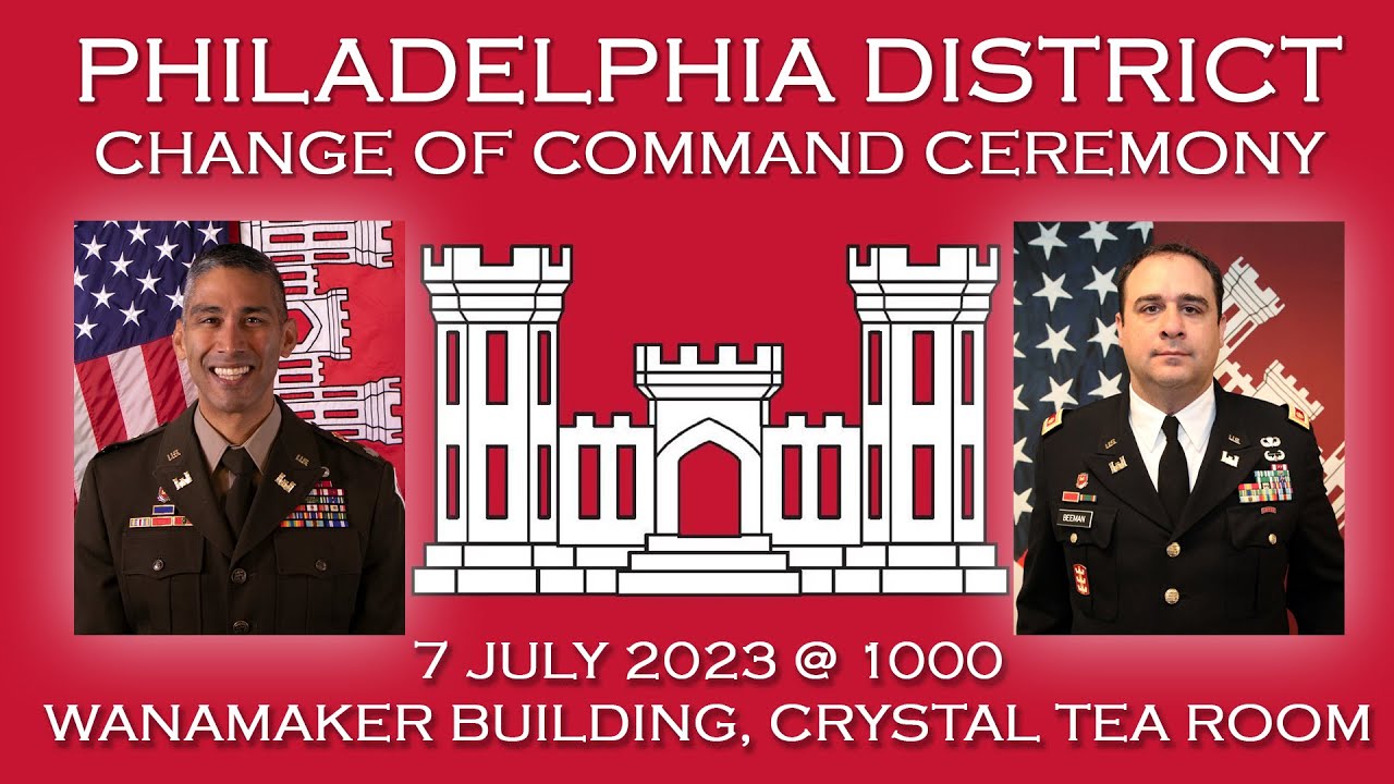 USACE Philadelphia District Change of Command Ceremony - YouTube