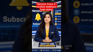 Haryana Group D 2023 Additional Post Notice Out Haryana Cet Group D Notification 2026 Waiting List