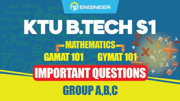 KTU B.Tech S1 Maths 🚀🔥 important questions group A,B,C 🎯🎯 | MR ENGINEER