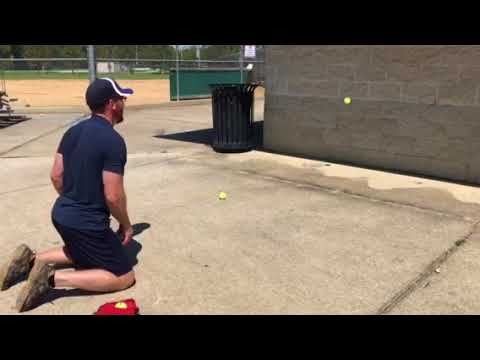 6. First Base Wall Ball Drill - YouTube