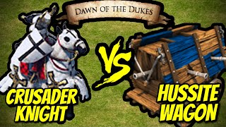 200 CRUSADER KNIGHTS vs 200 ELITE HUSSITE WAGONS | AoE II: Definitive Edition screenshot 4