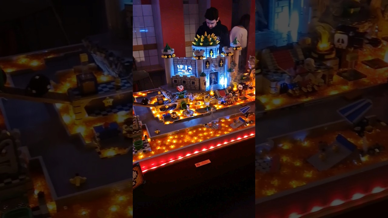 LEGO Bowser Castle by Bricktendo (video by Lego MK)