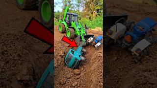 Details Tractor & Pickup Truck Accident! Powerful JCB Rescue Mission 😱#shorts #jcb Update