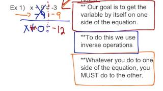 Equations Using Addition and Subtraction
