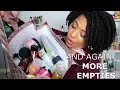 CURRENT EMPTIES | Using Up My Natural Hair Product Stash | NaturalRaeRae