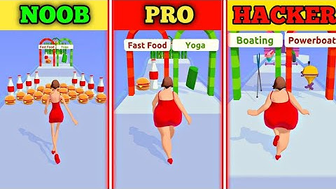 NOOB vs PRO vs HACKER || In Body Race Gameplay 🥰🤩 |