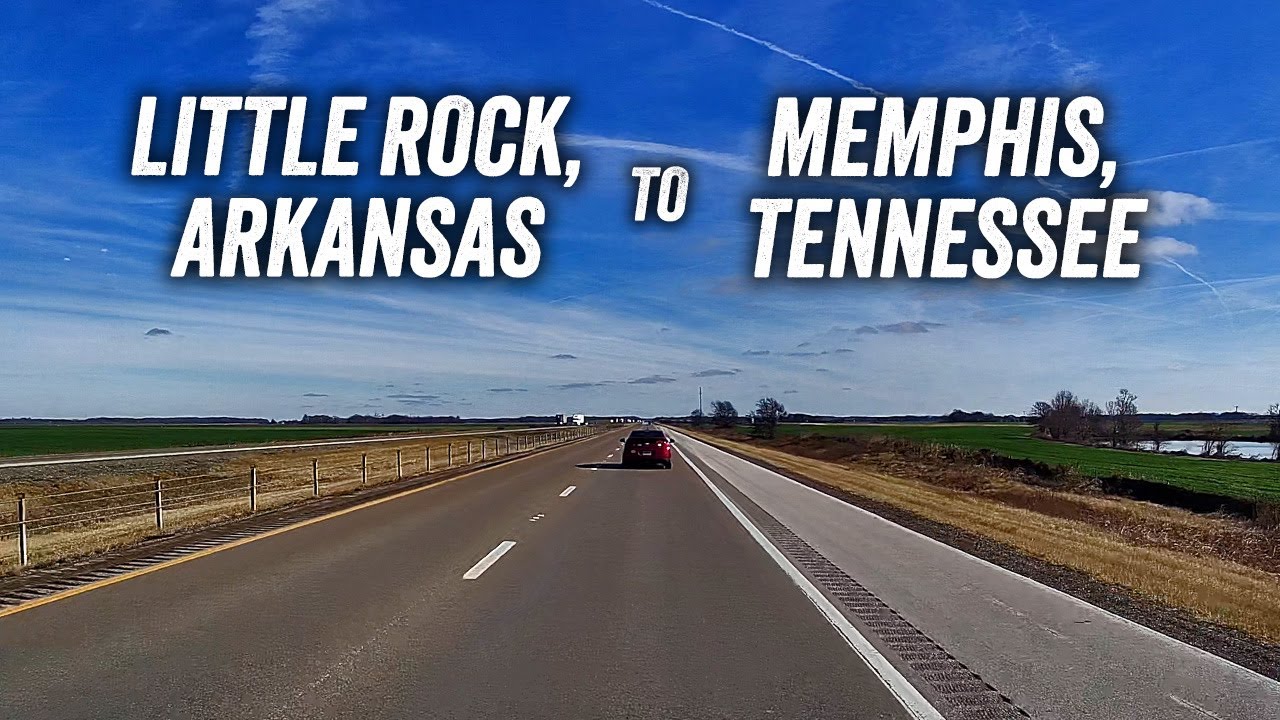 Freeway Drive from Little Rock, Arkansas to Memphis, Tennessee YouTube