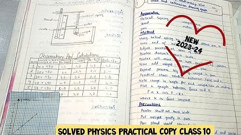 |How To Make Physics Practical Copy Class 10|Solved Physics Practical Notebook|