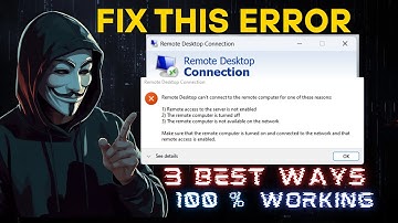 Fix remote desktop can