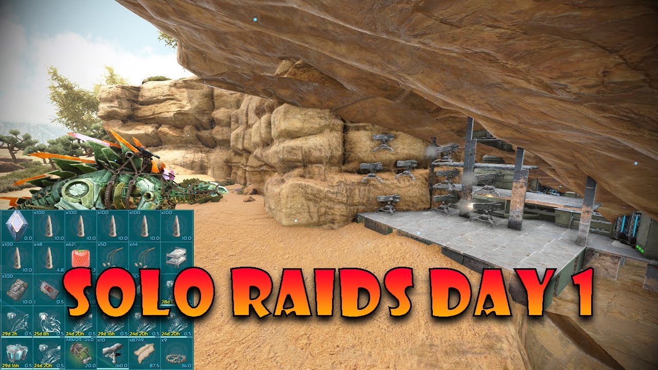 I Solo Raided A Hidden Scorched Earth Base Day 1 For Crazy Profit | Ark ...