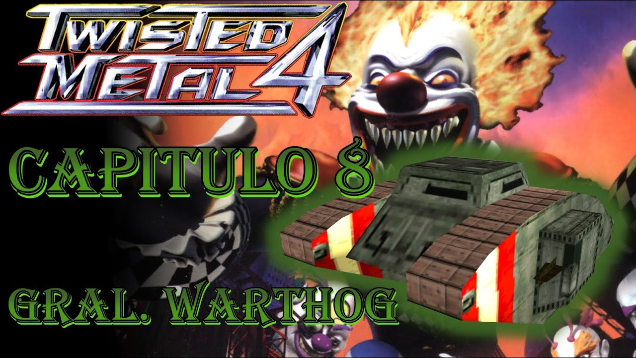 Twisted Metal 4 PS1 Capitulo 8 General Warthog Playthrough