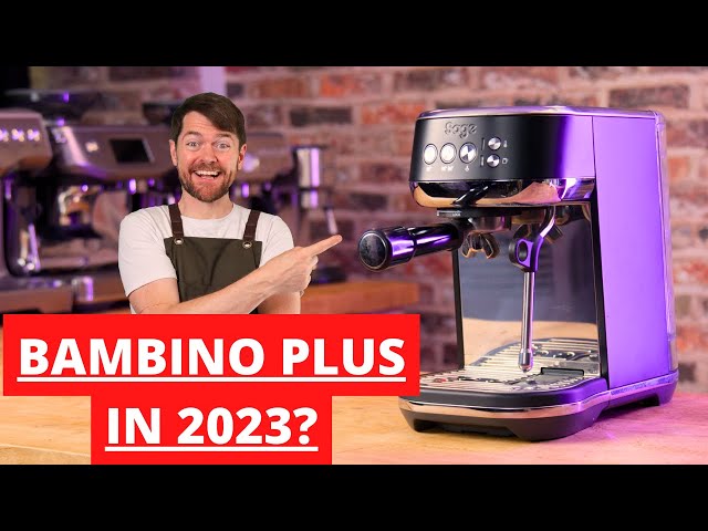 Breville Bambino Plus Automatic Espresso Machine in Black Truffle