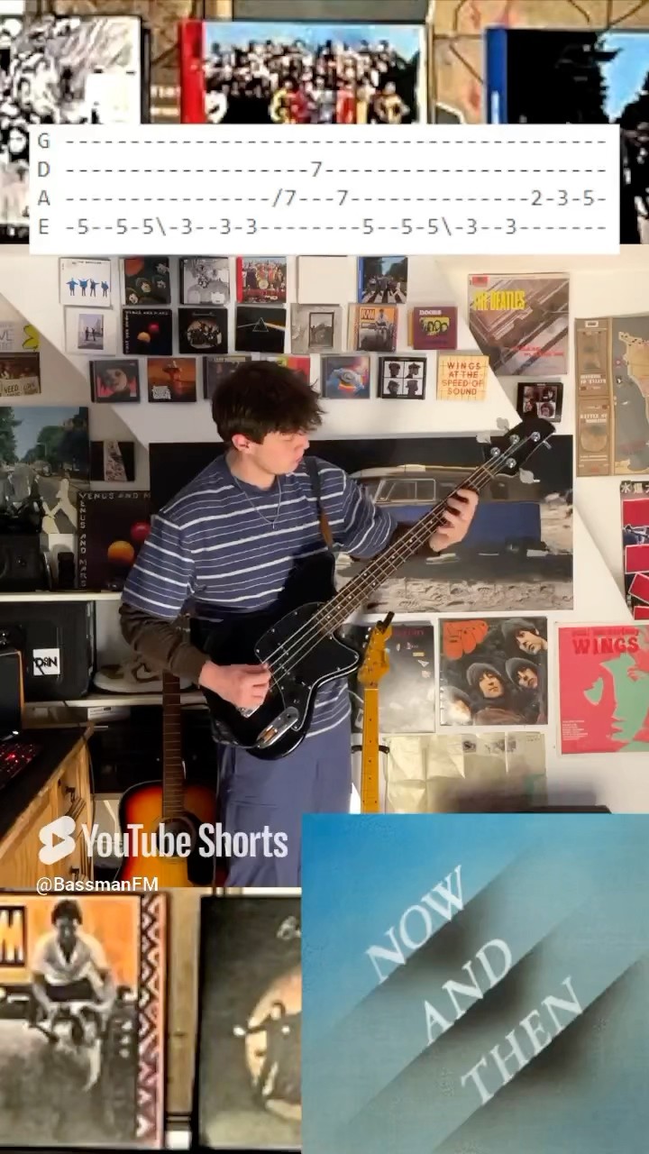 Bassline of The Day: Now and Then by The Beatles #beatles